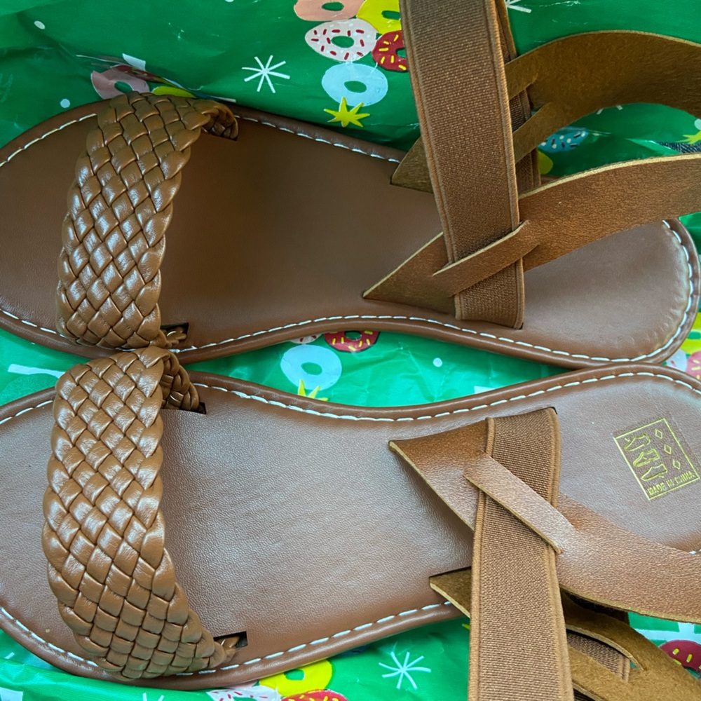 Brand New brown 6.5 sandals